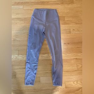 Fabletics Light Purple Leggings with mesh towards the bottom